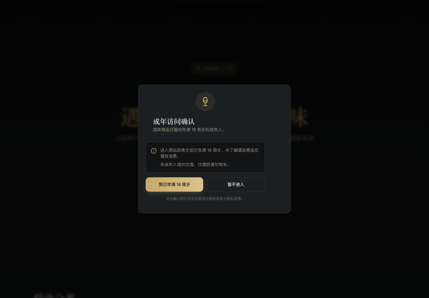 成年访问确认真实部署运行界面