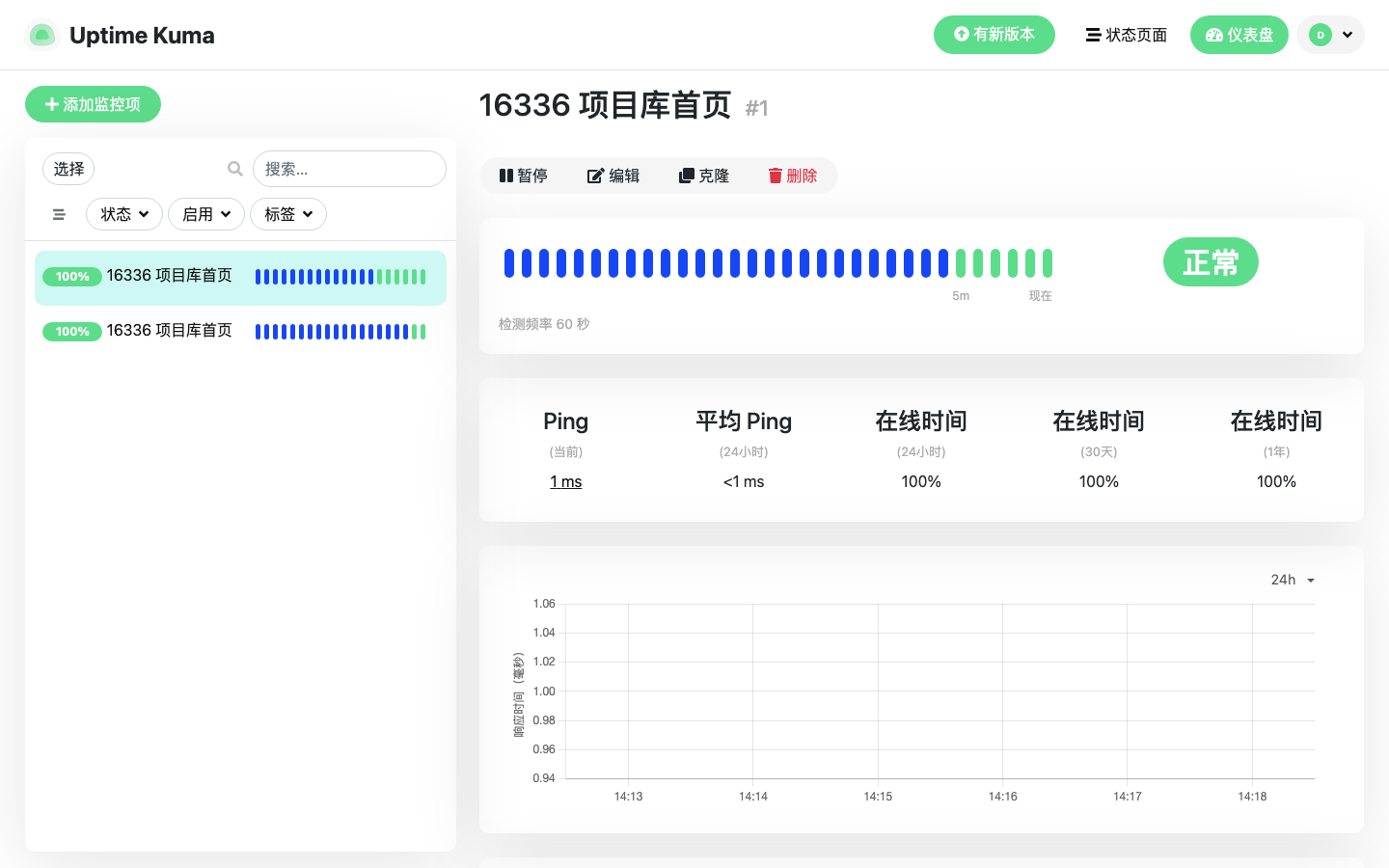 监控详情真实运行界面